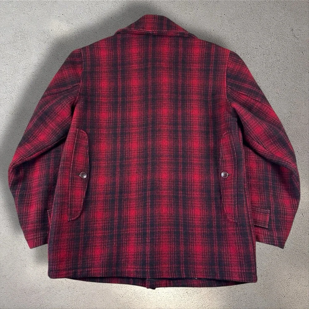 Vintage 40s/50s Woolrich Mackinaw Jacket Sz 40 503 Buffalo Plaid Great‎ Shape